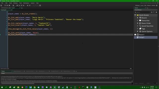 Lists - Data Structures in GameMaker