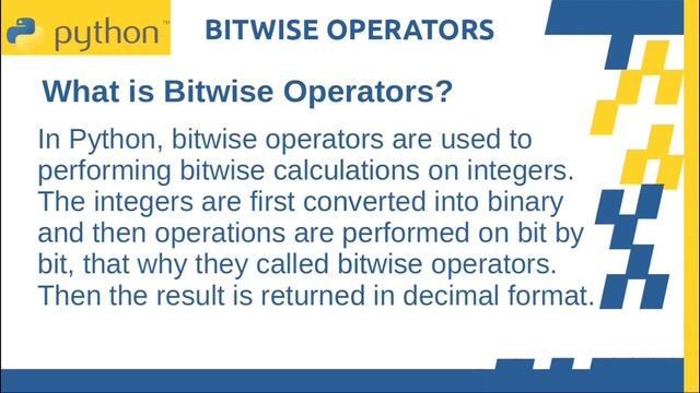 What is Bitwise Operator - Python | Python Tutorial For Beginners | CodeWithRonny