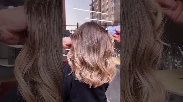 окрашивание волос в технике Балаяж #haircolor #балаяж #balayage #колорист #окрашивание #контуринг