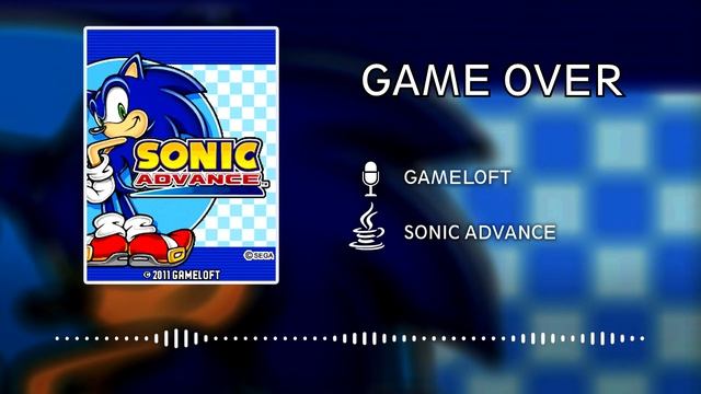 Sonic Advance OST (JAVA) - Game Over смотреть онлайн
