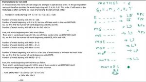 Permutations Lexicographic Dictionary Rank based Question Answer