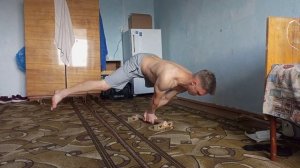 Прогресс в статике 2 ОТЖИМАНИЯ В ФУЛ ГАРИЗОНТЕ( НЕ ЧИСТЫХ)