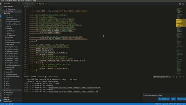 Hyperledger Mentorship 2020 project: Create a new Solidity Language Server using Solang compiler. смотреть онлайн