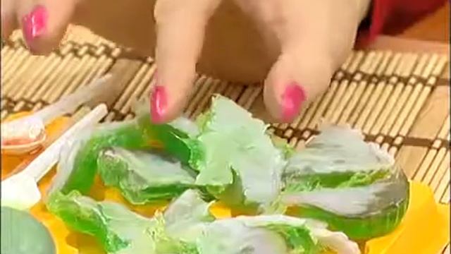 Мыло своими руками в виде камней, малахитовое мыло мастер-класс!