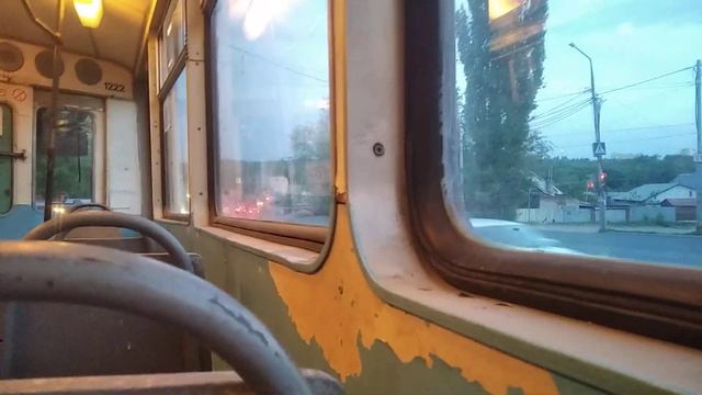 Поездка на трамвае 71-605 (КТМ-5М3) 1222 по маршруту 11. Город Саратов смотреть онлайн