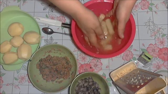 картофель фаршированный мясным фаршем