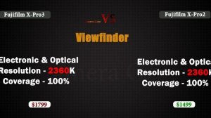 Fujifilm X-Pro3 vs Fujifilm X-Pro2