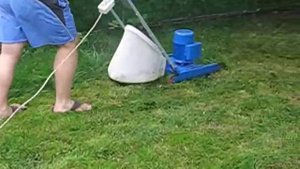 Самодельная  электрическая газонокосилка 0001