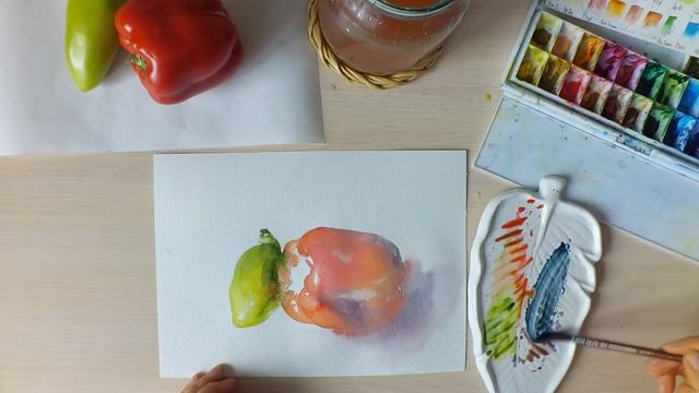 Мастер-класс #56 Перцы с натуры. смотреть онлайн