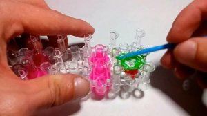 Браслет из резинок Шарики(Снежки) на станке как плести Видео урок №9 Rainbow Loom Tutorial №9