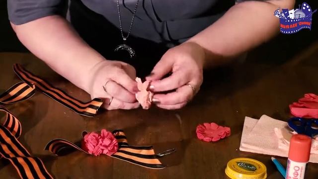 Урок кружка "Мастерилка". Брошь с использованием Георгиевской ленточки смотреть онлайн