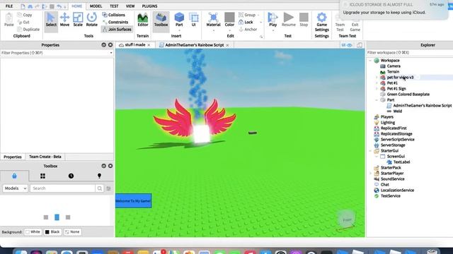 How To Make Your Own Pet Part 3! (Rainbow Script) (Roblox Studio) смотреть онлайн