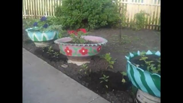 клумбы из покрышек-Идеи интернета смотреть онлайн