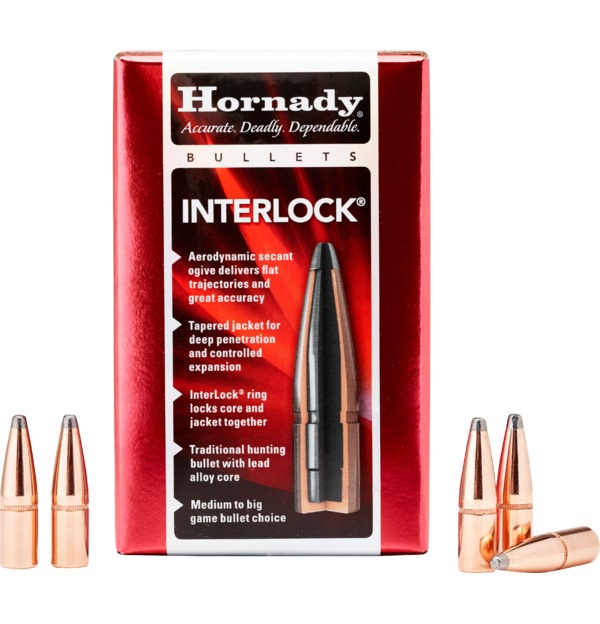 Hornady InterLock .243/6 mm 100 gr/6,5 грамм BTSP ВС-0,405 арт.2453
