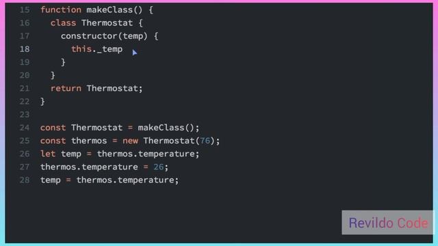 Use getters and setters to control access  to an Object in javascript |#javascript | #Revildo_code