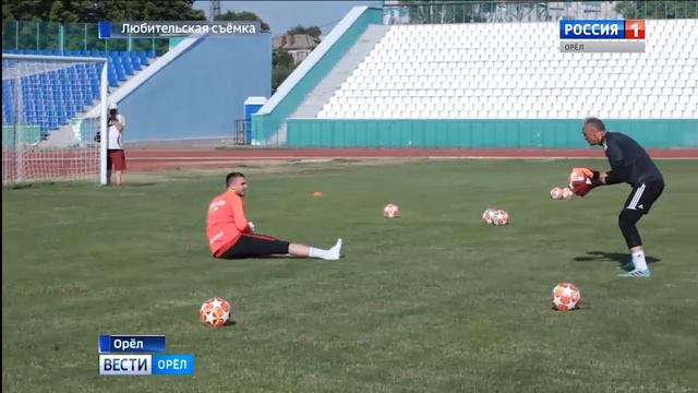 Голкипер московского «Спартака» Александр Селихов провел тренировку для орловских мальчишек