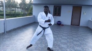 Sai Shotokan Karate Kata 6 Tekki Shodan Salem SANKARAN