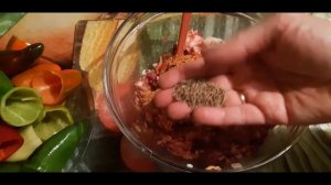 Фаршированный перец. Начинка из куриной печени.