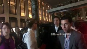 Okay so here’s Rob arriving to the festival the red carpet is inside behind the door so I wasn’t abl