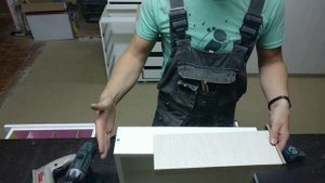 Простой шаблон для крепления направляющих к ящику