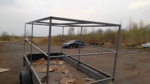 Каркас и тент на прицеп. Восстановление прицепа. Часть 3
