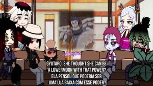 ~Uppermoon + Muzan react to Nezuko || DEMON SLAYER