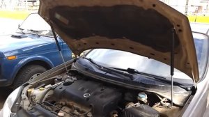 Упоры капота Nissan Primera.mp4