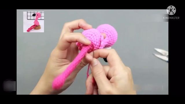 How to crochet amigurumi flamingo pink part 3 | Flamingo | Free Crochet pattern