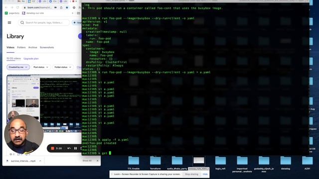 CKAD Lab 26 Kubernetes Exam Practice with namespace, volume, configmap and while loop Part 3 of 3