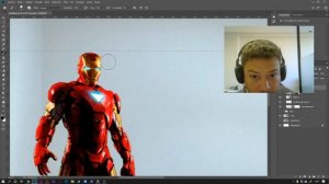 React Photoshop Iron-Man Recorte e Ambientação