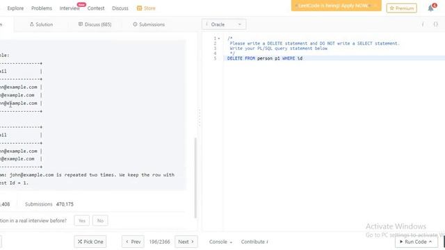 LeetCode: Delete Duplicate Email, SQL Study Plan
