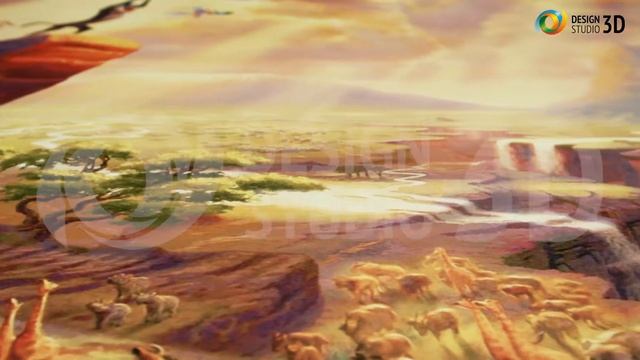 3D Фотообои "Король Лев" смотреть онлайн