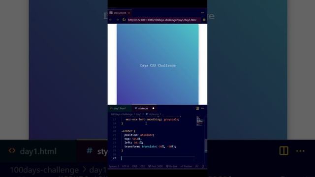 DAY #1 | 100 days css challenge #cards #css #css3 #css3code #hover #html #html5 #htmlcss #webdesign