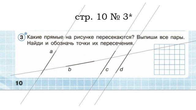 Какие прямые на рисунке пересекаются