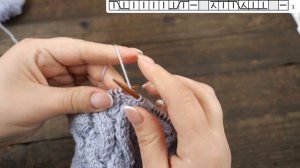 Шапка «Бархатными косами» спицами ? Hat "Velvet braids" knitting pattern