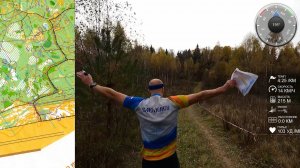 Спортивное ориентирование (headcam orienteering) - Красный Лист 2022, Смоленск, лонг - 16.10.22