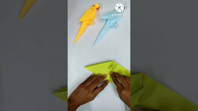 Origami paper parrot |How to make paper bird