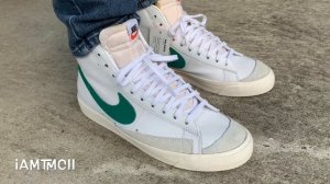 Nike Blazer Mid 77 Vintage “Lucid Green” on Feet