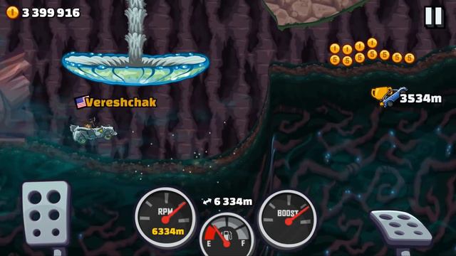 Hill Climb Racing 2 - 10349m RALLY CAR in GLOOMVALE | GAMEPLAY