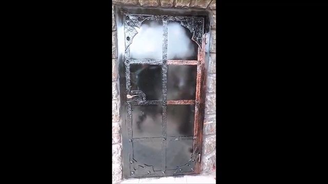 какой краской покрасить печку.. камин топку барбекю.. двери из металла. смотреть онлайн