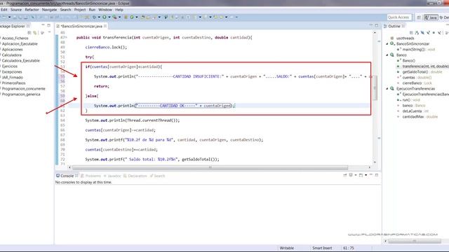 Curso Java. Threads IX. Sincronización de Threads VI. Vídeo 176 смотреть онлайн