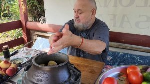 ДРЕВНЕЙШЕЕ БЛЮДО СРЕДНЕЙ АЗИИ - ШУРПА В АФГАНСКОМ КАЗАНЕ.