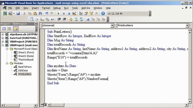 Automate Mail merge using Excel VBA смотреть онлайн
