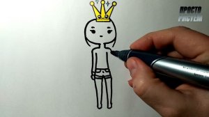 Как нарисовать МИЛУЮ ДЕВОЧКУ, Рисунки для детей и начинающих #drawings