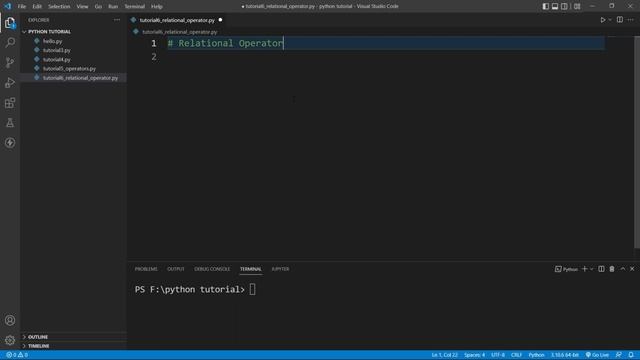 Relational Operators in Python || Comparison Operators || Python Tutorial Part #06