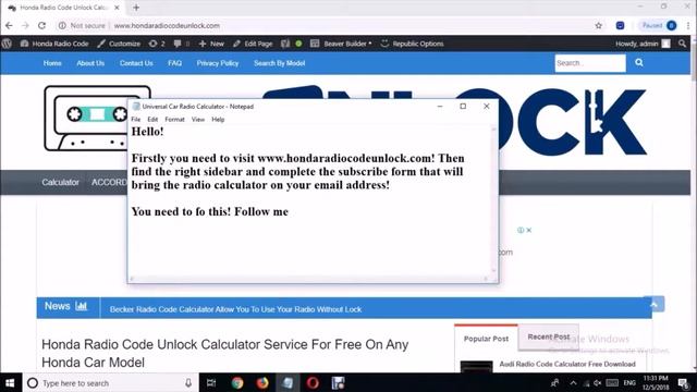 Kenwood Radio Code Calculator For Producing Your Car Radio Code To Unlock It смотреть онлайн