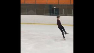 Александра Трусова ТРОЙНОЙ АКСЕЛЬ!! на тренировке в Хрустальном! Группа Этери Тутберидзе