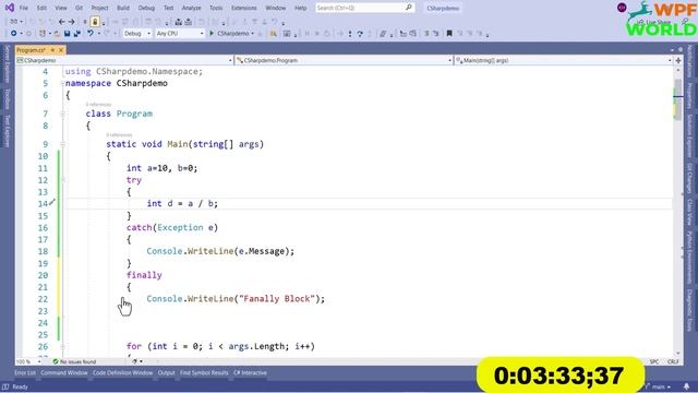 Exception Handling in C# | User-Defined Exceptions in C# смотреть онлайн