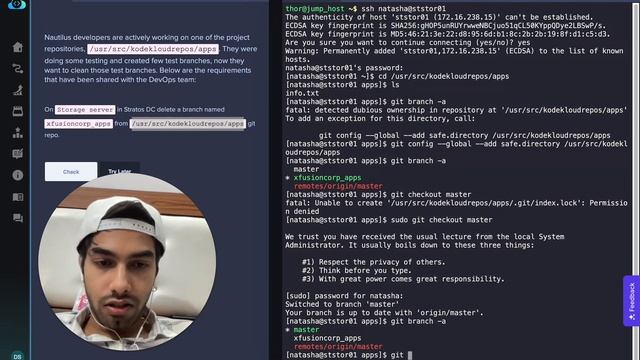 #005 Git Delete Branches in Linux | KodeKloud Engineer смотреть онлайн