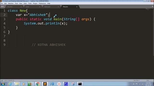 Important Update in Java in Telugu by Kotha Abhishek about Local Variables смотреть онлайн